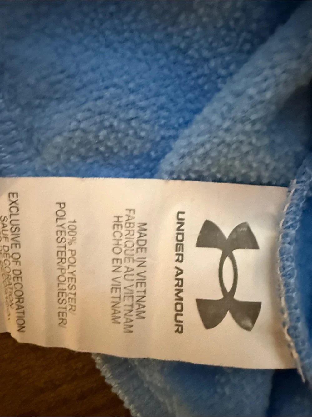 Under Armour Light Blue Youth Pullover Hoodie with Logo